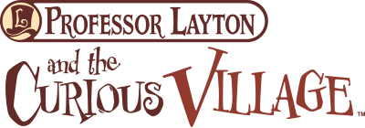 Professor Layton and the Curious Village title screen for Nintendo DS